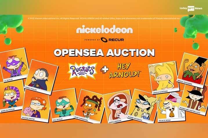 Nickelodeon's 12 NFTs on OpenSea