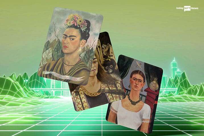Frida Kahlo's paintings artifacts in metaverse