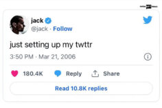 Jack Dorsey’s first Tweet as NFT