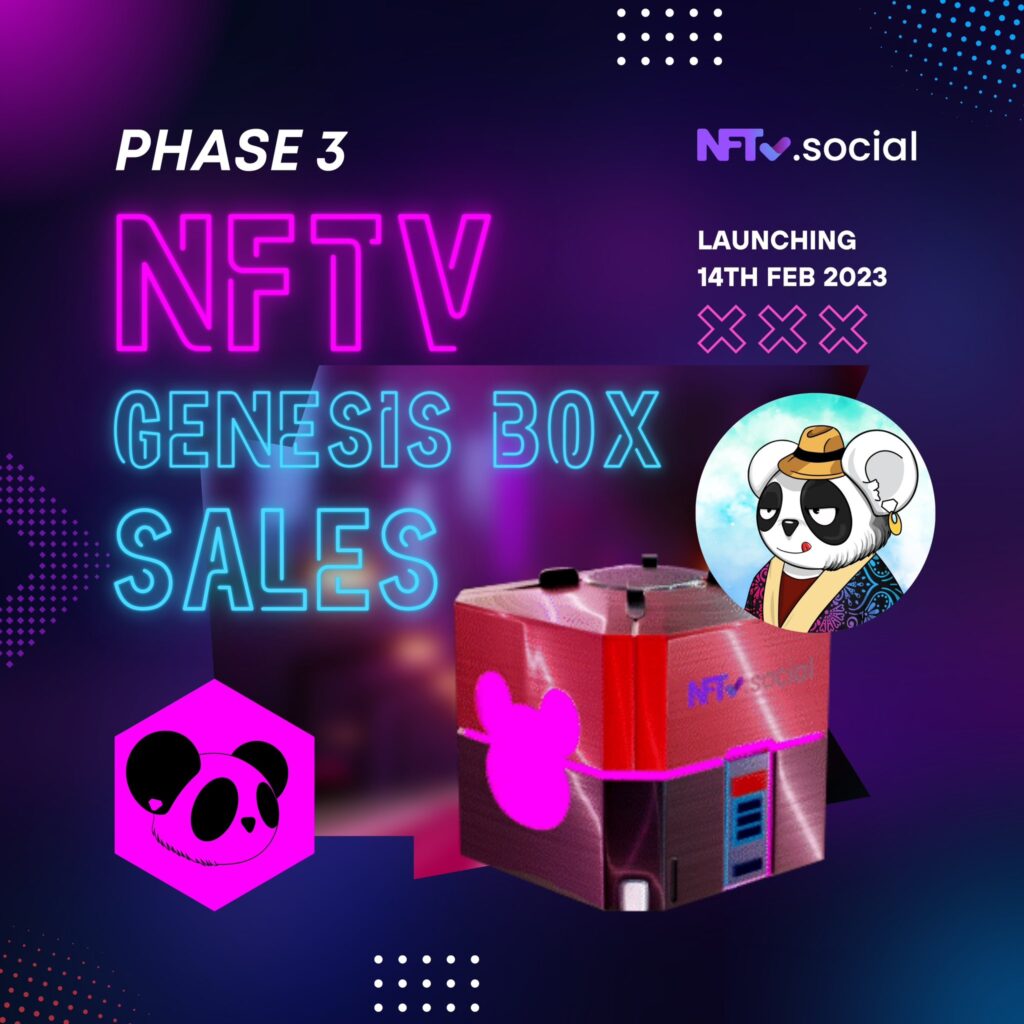 NFTv Social Phase 3 Genesis Box Sale